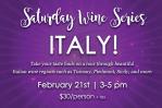 Saturday Wine Series - Italy