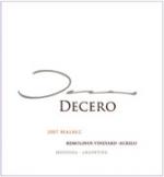 Finca Decero - Malbec Mendoza Remolinos Vineyard 2022