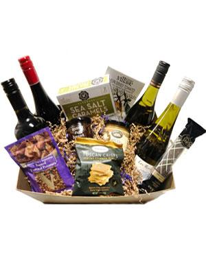 Deluxe 4 Bottle Gift Basket